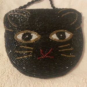 Sequin kitty purse